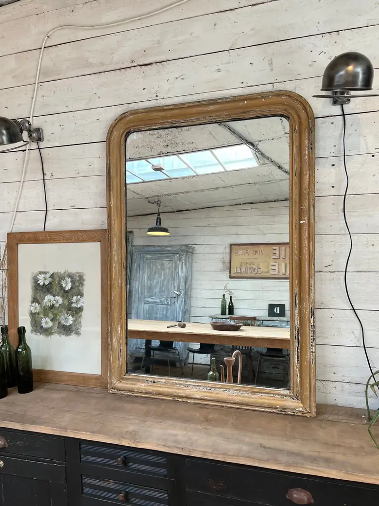 Miroir doré Louis Philippe Début XXème