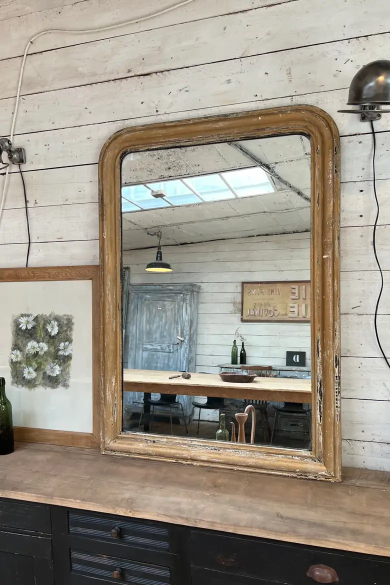 Miroir doré Louis Philippe Début XXème
