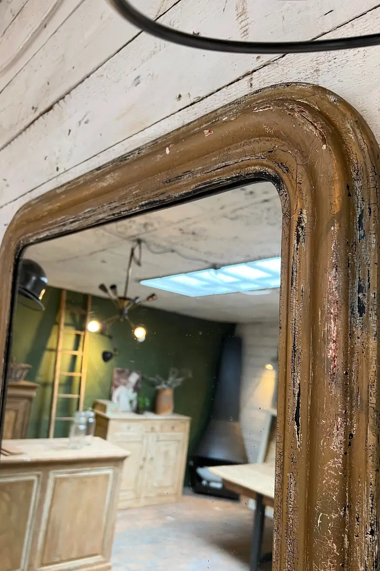 Miroir doré Louis Philippe Début XXème