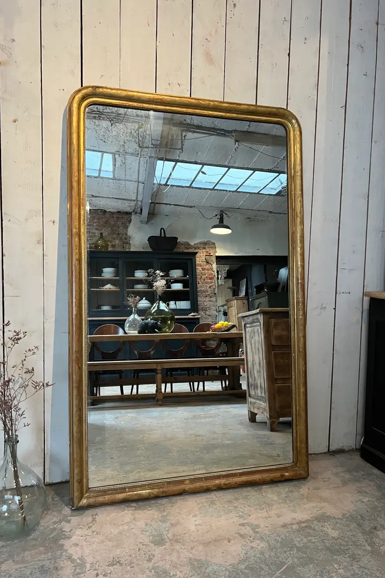 Miroir doré Louis Philippe Fin XIXème