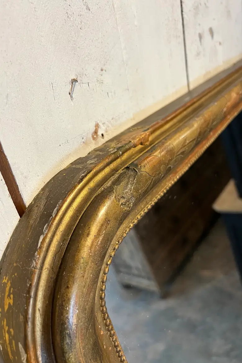 Miroir doré Louis Philippe Fin XIXème