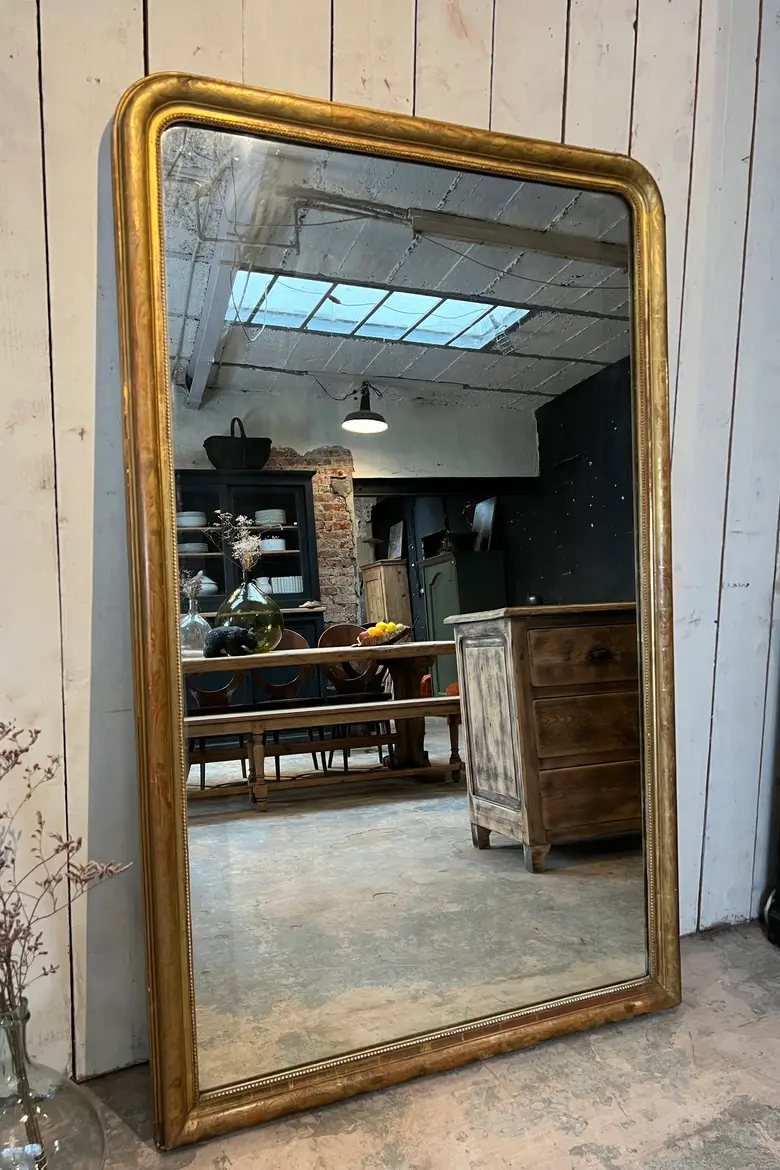 Miroir doré Louis Philippe Fin XIXème