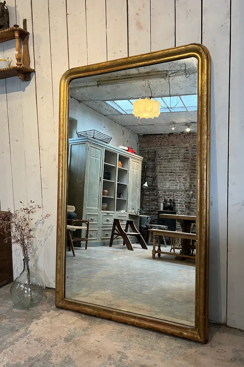 Miroir doré Louis Philippe Fin XIXème