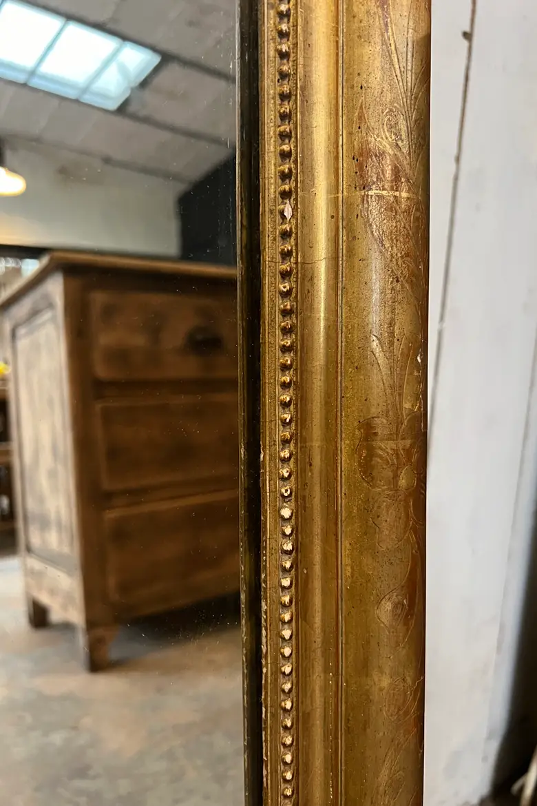 Miroir doré Louis Philippe Fin XIXème