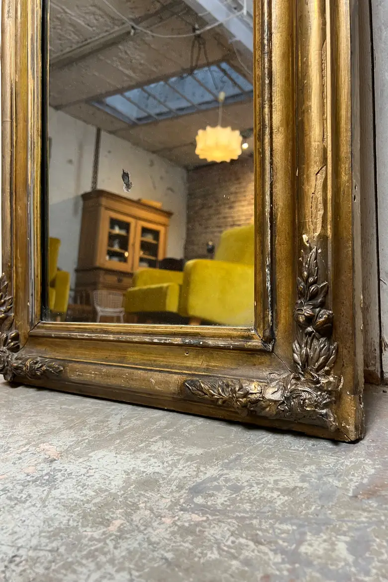 Miroir doré XIXème