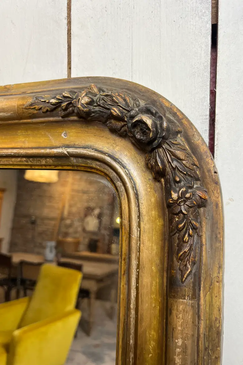 Miroir doré XIXème