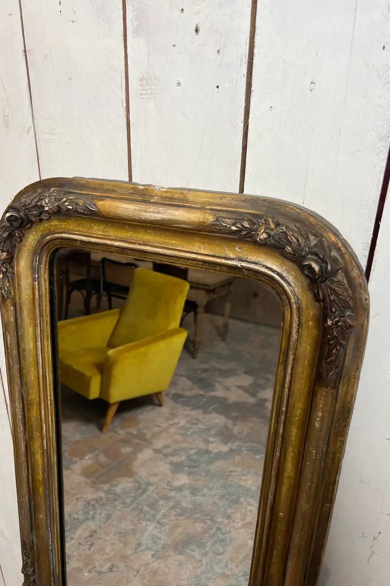 Miroir doré XIXème