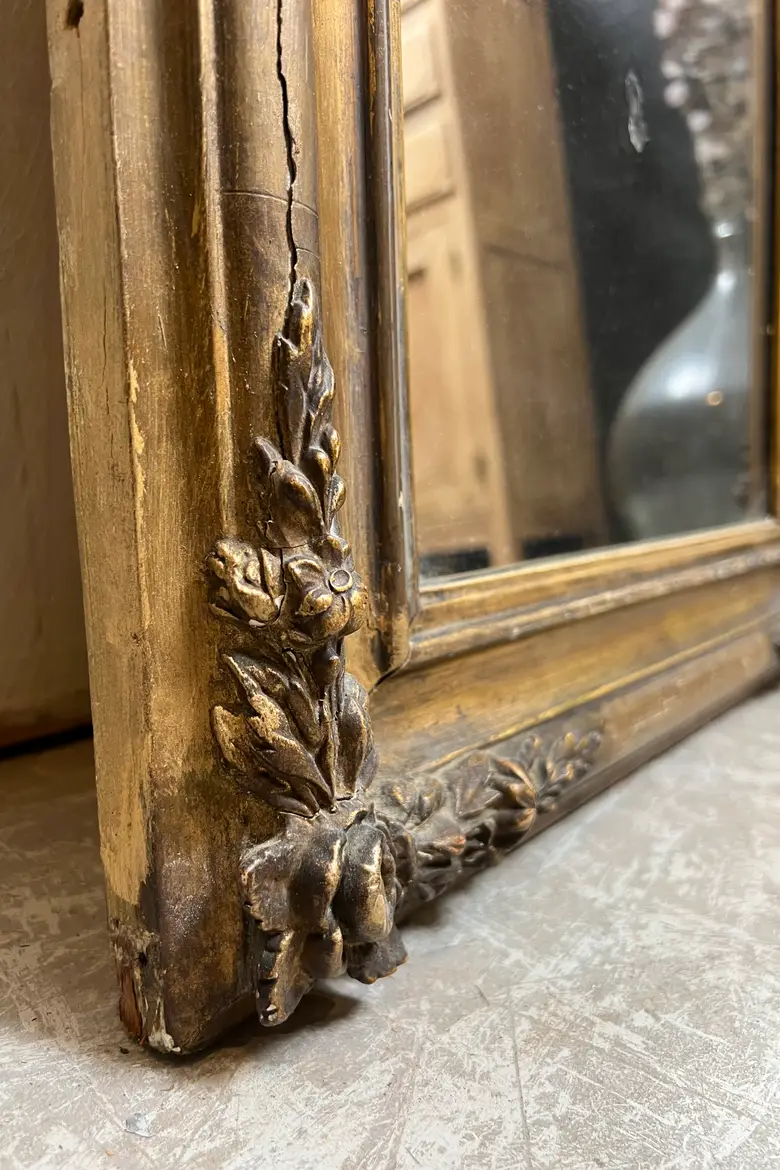 Miroir doré XIXème