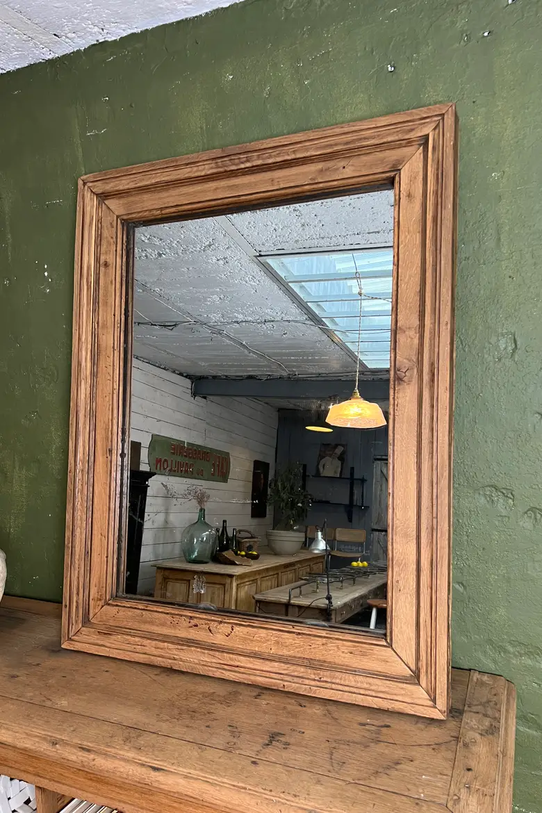 Miroir en chêne 19ème