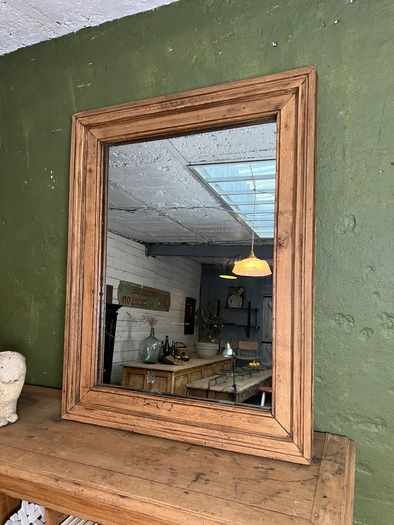 Miroir en chêne 19ème