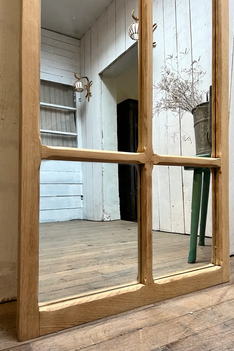 Miroir en chêne début 20e