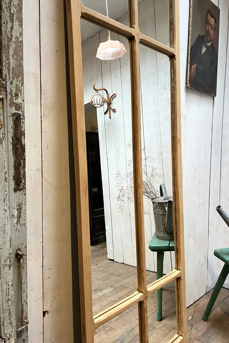 Miroir en chêne début 20e