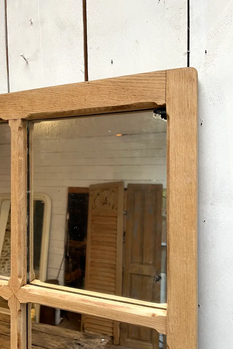 Miroir en chêne début 20e
