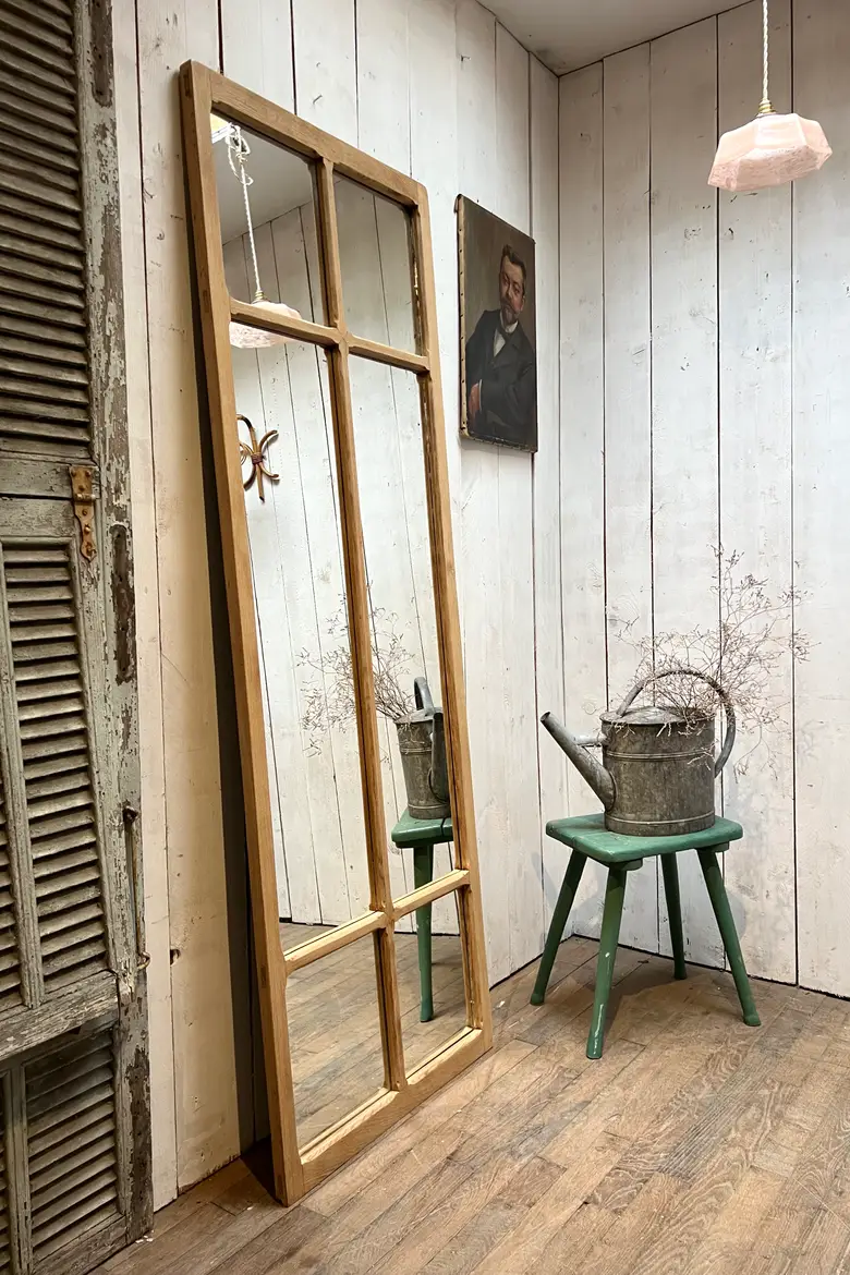 Miroir en chêne début 20e