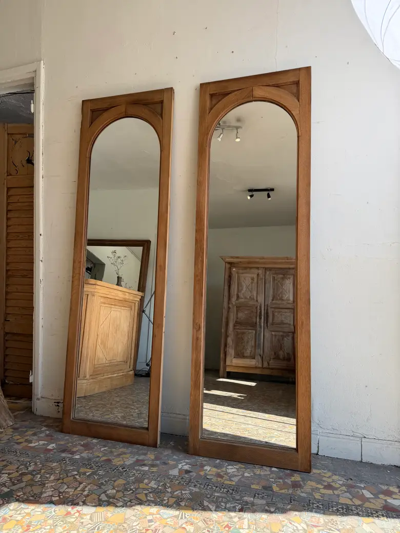 Miroir en chêne – XXe siècle