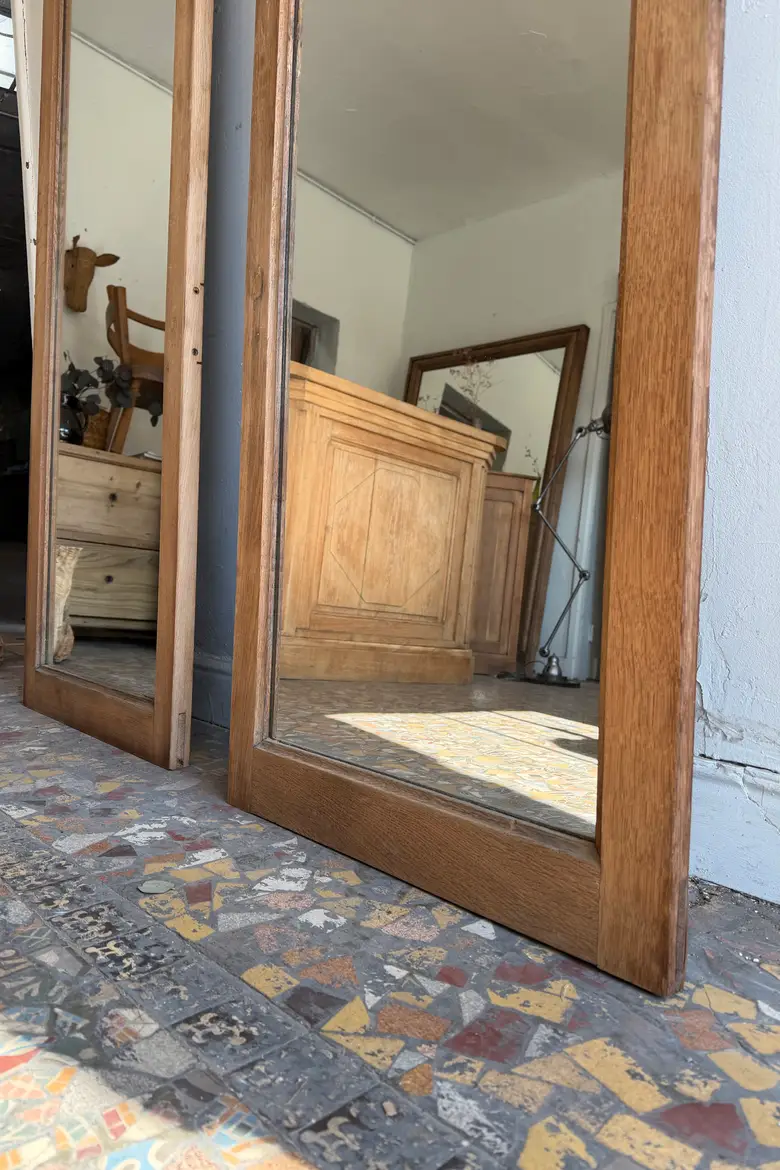 Miroir en chêne – XXe siècle