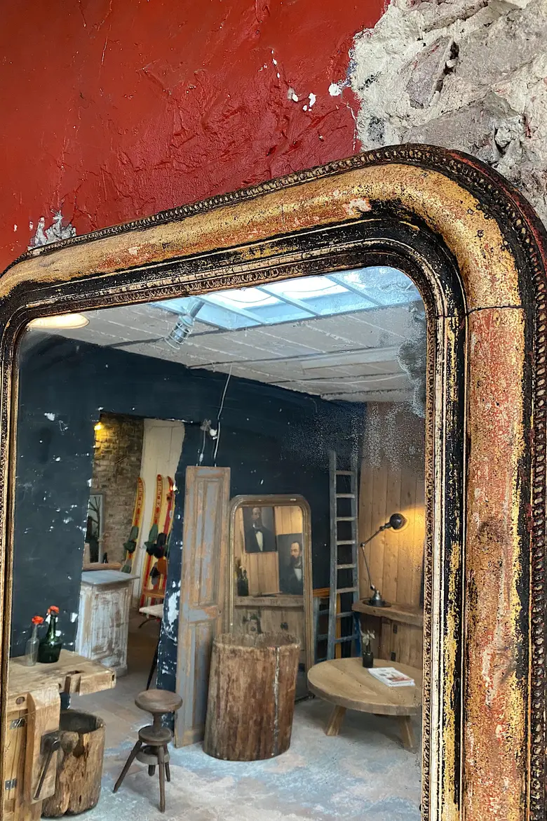 Miroir Louis Philippe au mercure Début XXème