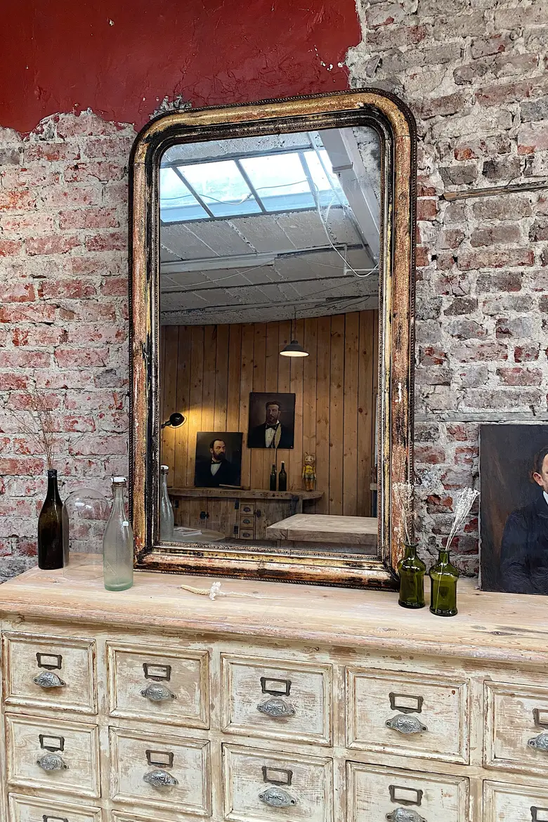Miroir Louis Philippe au mercure Début XXème