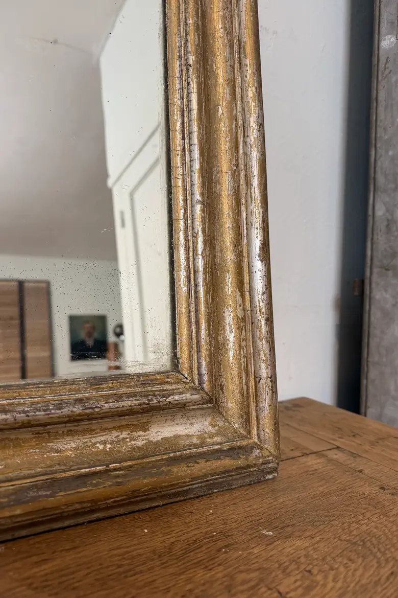 Miroir Louis-Philippe doré – XIXe siècle