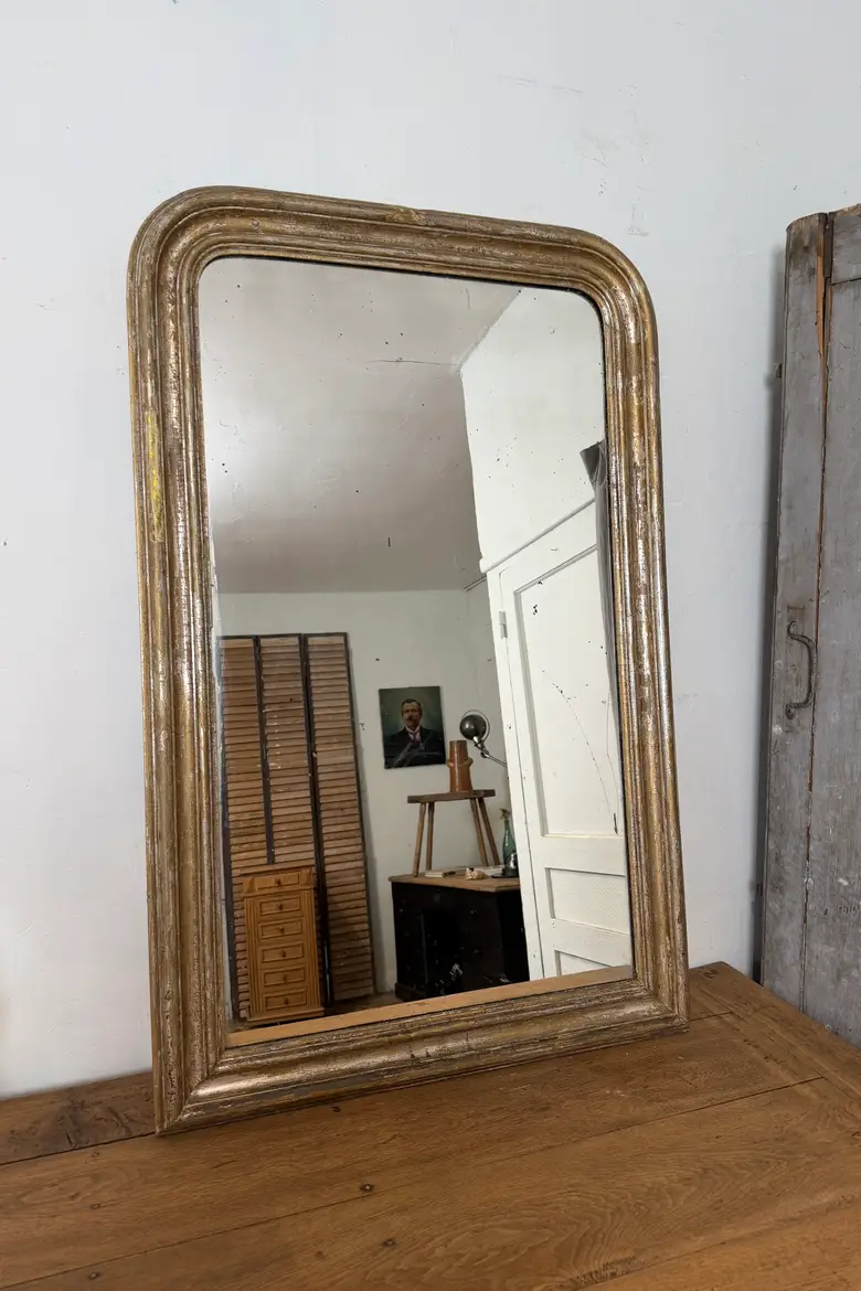 Miroir Louis-Philippe doré – XIXe siècle