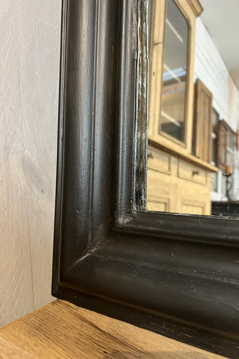 Miroir Louis Philippe peint en noir