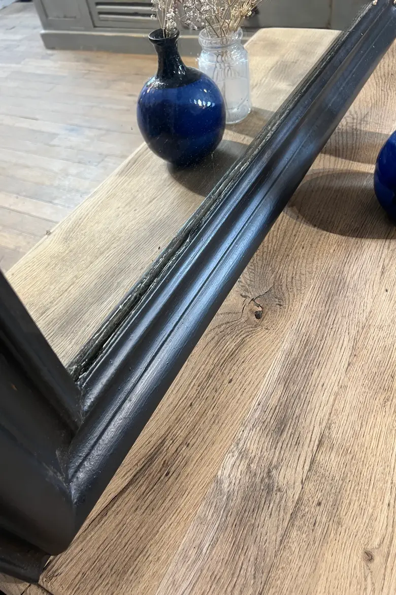Miroir Louis Philippe peint en noir