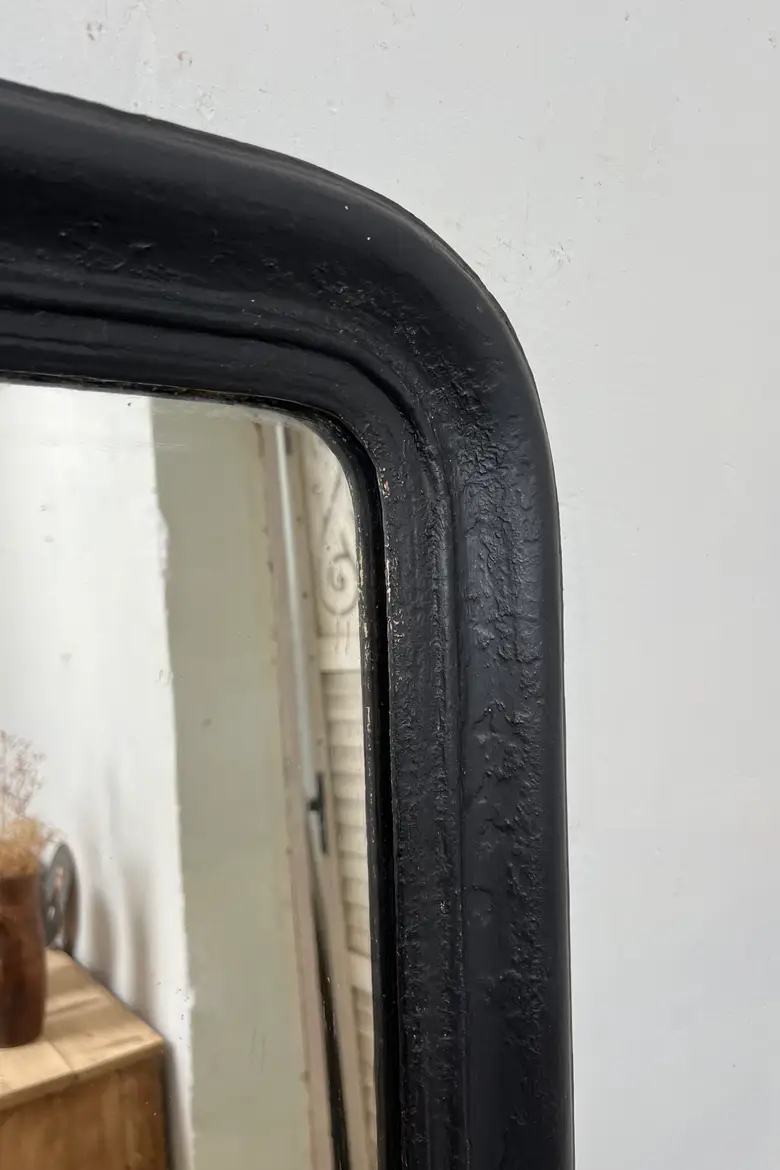 Miroir Louis-Philippe peint en noir