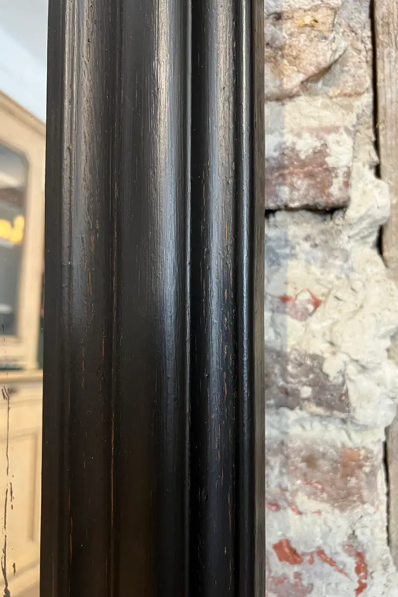 Miroir Louis Philippe peint en noir