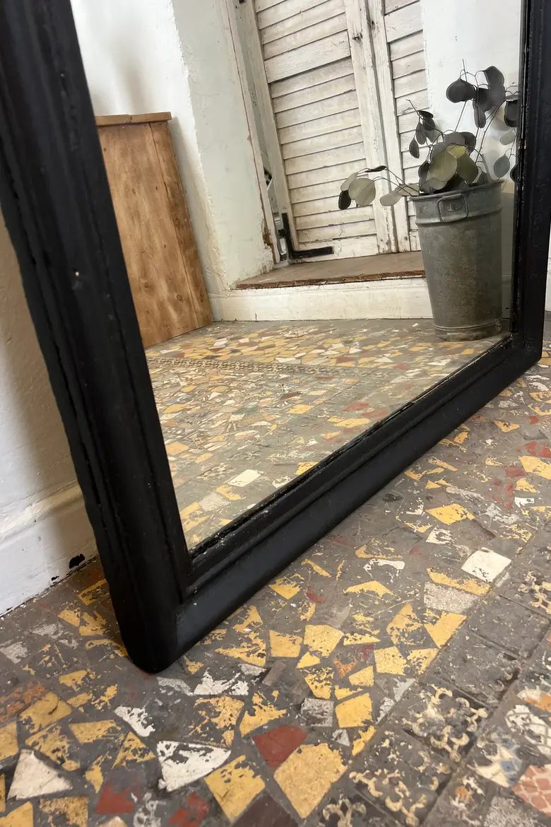 Miroir Louis-Philippe peint en noir