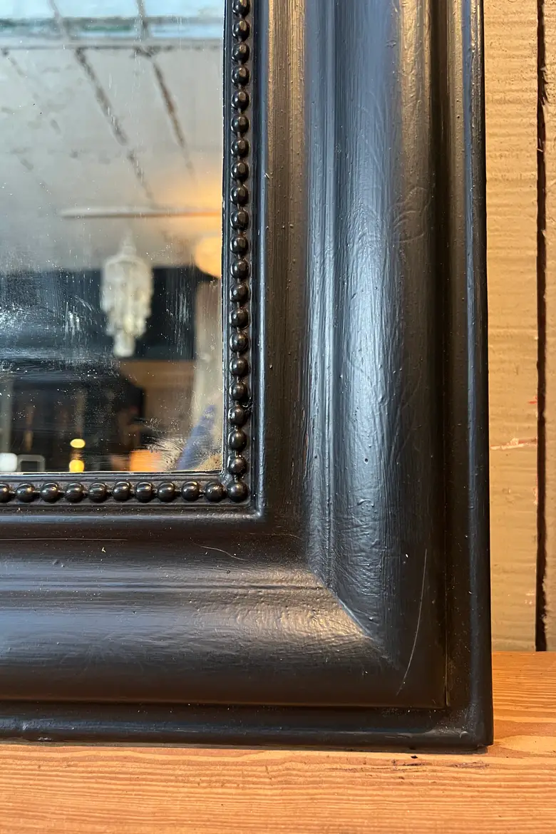 Miroir Louis Philippe peint en noir