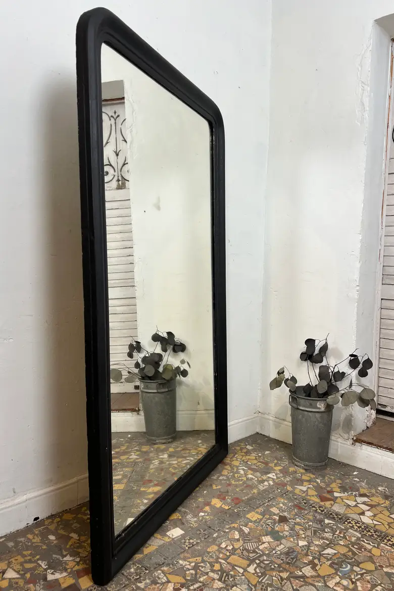 Miroir Louis-Philippe peint en noir