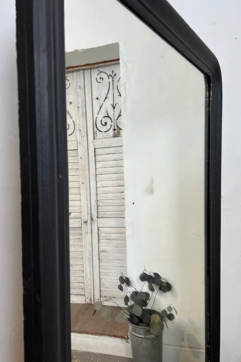 Miroir Louis-Philippe peint en noir