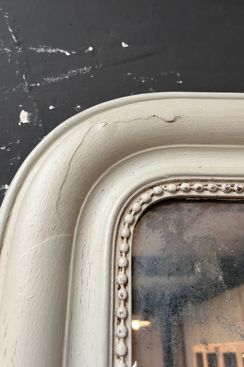Miroir Louis Philippe vert pâle Début XXème