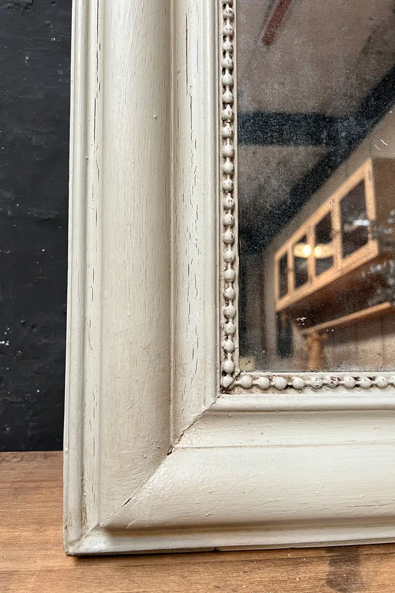 Miroir Louis Philippe vert pâle Début XXème