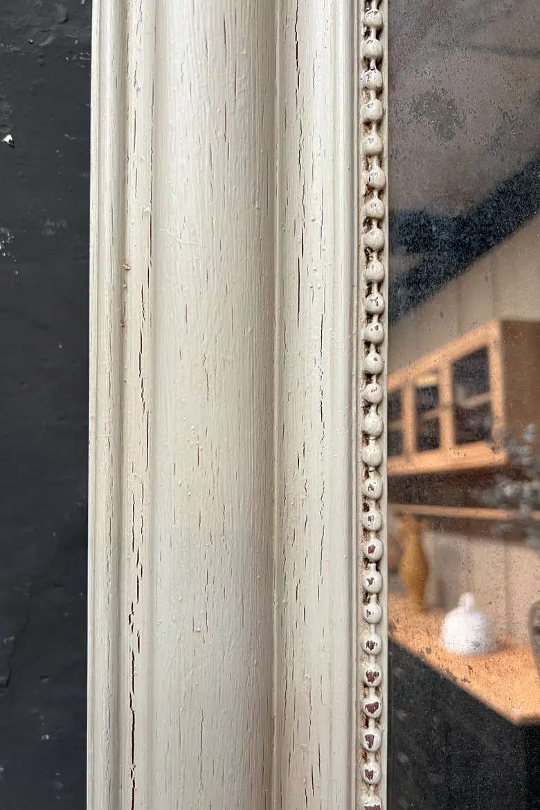 Miroir Louis Philippe vert pâle Début XXème