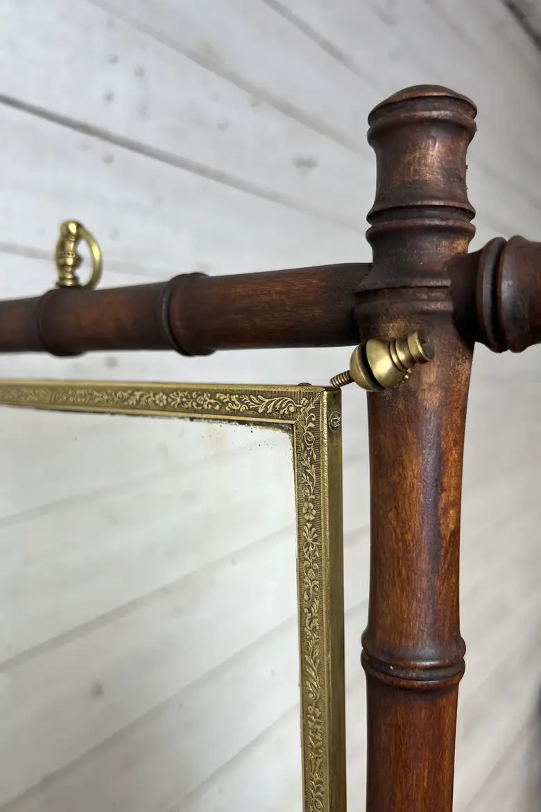 Miroir psyché bambou