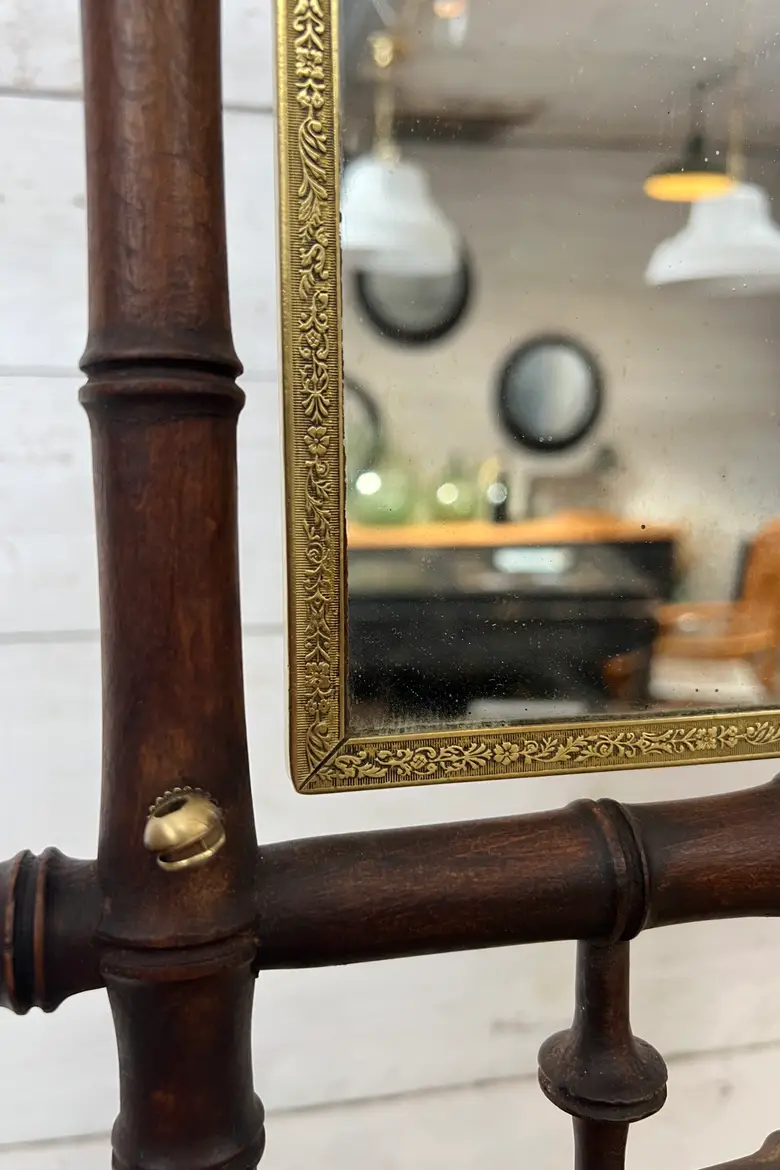 Miroir psyché bambou
