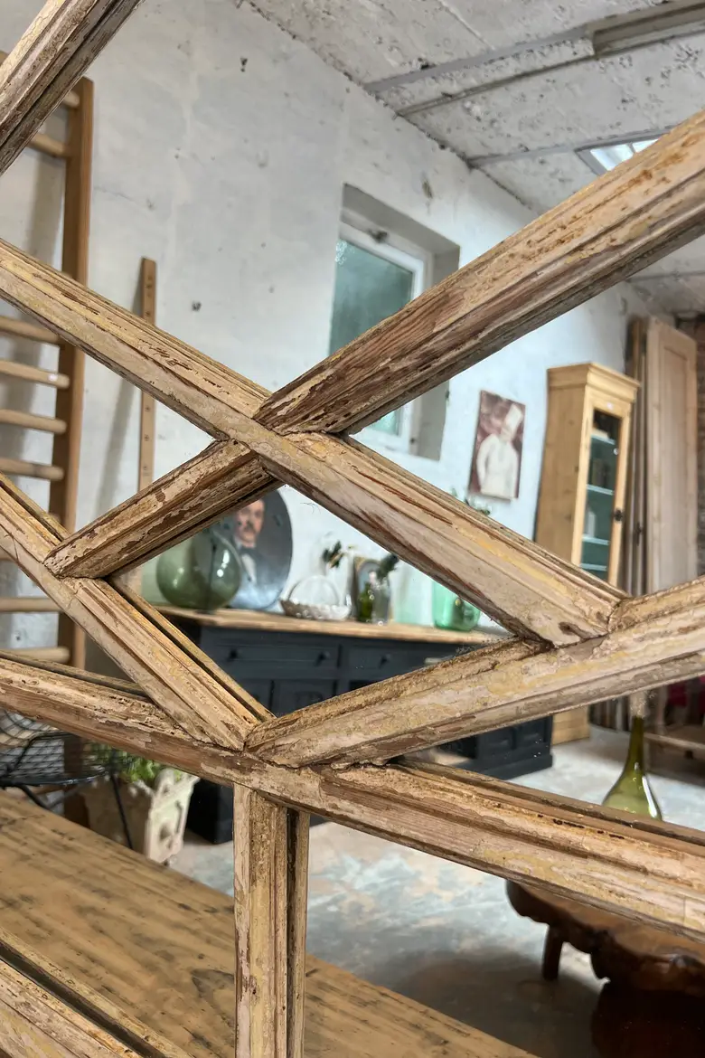 Miroir verrière en bois
