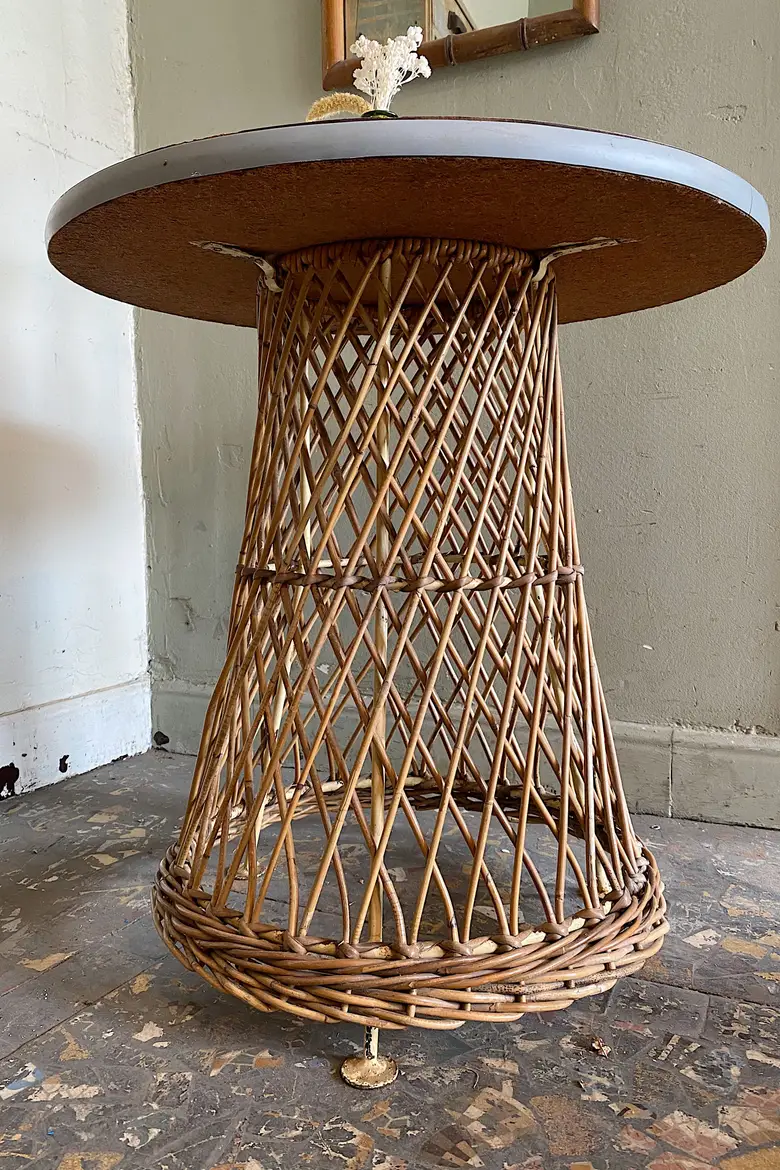 Mobilier de jardin en rotin Années 50