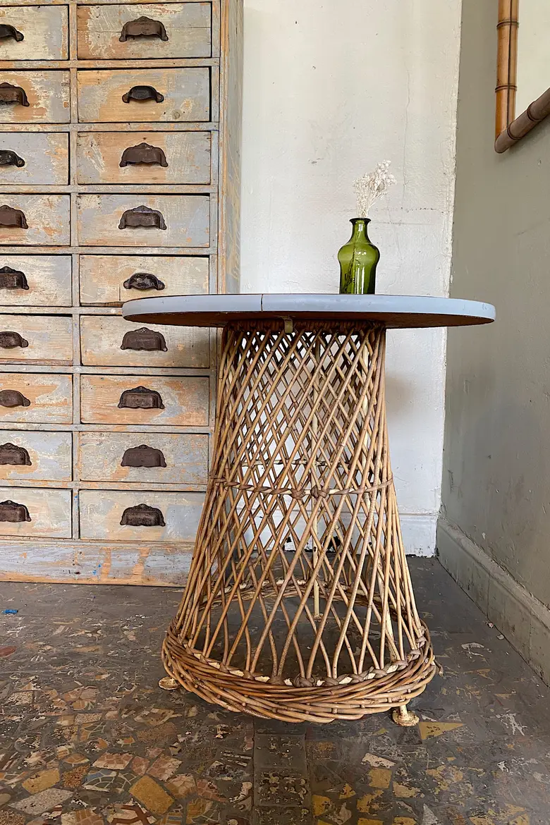 Mobilier de jardin en rotin Années 50