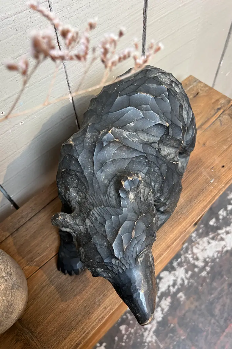 Ours japonais en bois sculpté