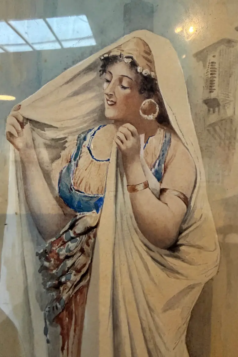 Paire d’aquarelles orientalistes – 1896
