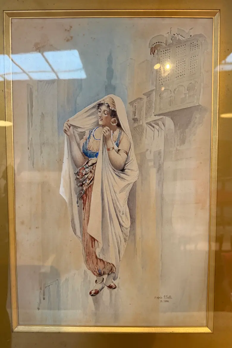 Paire d’aquarelles orientalistes – 1896