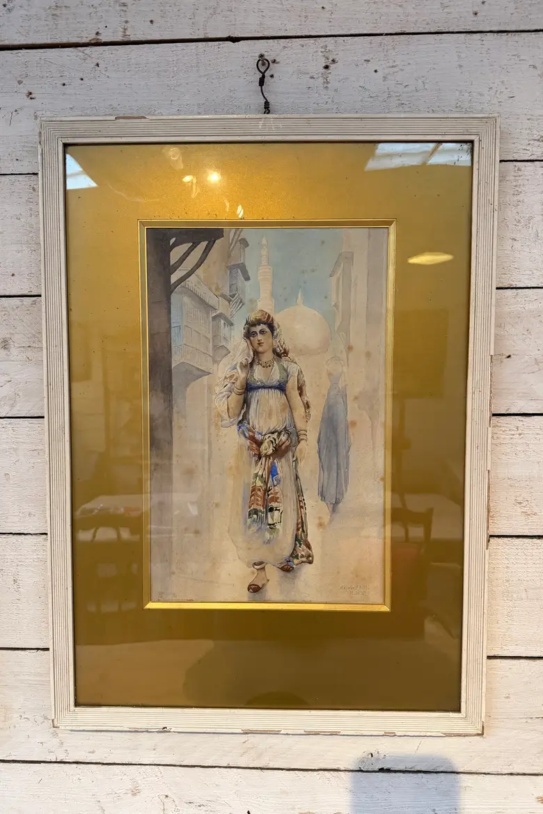 Paire d’aquarelles orientalistes – 1896