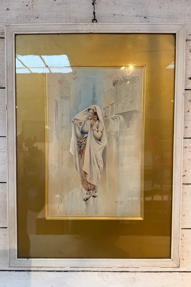 Paire d’aquarelles orientalistes – 1896