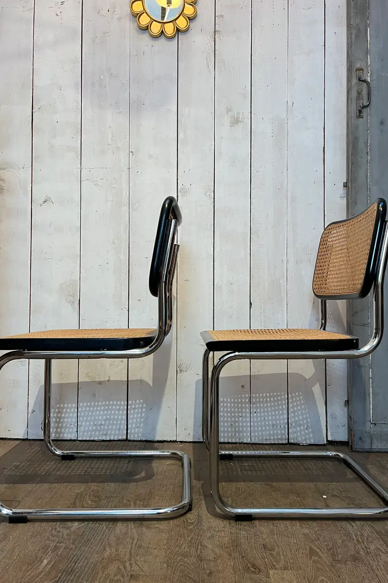 Paire de chaises Breuer Cesca B32 Années 60