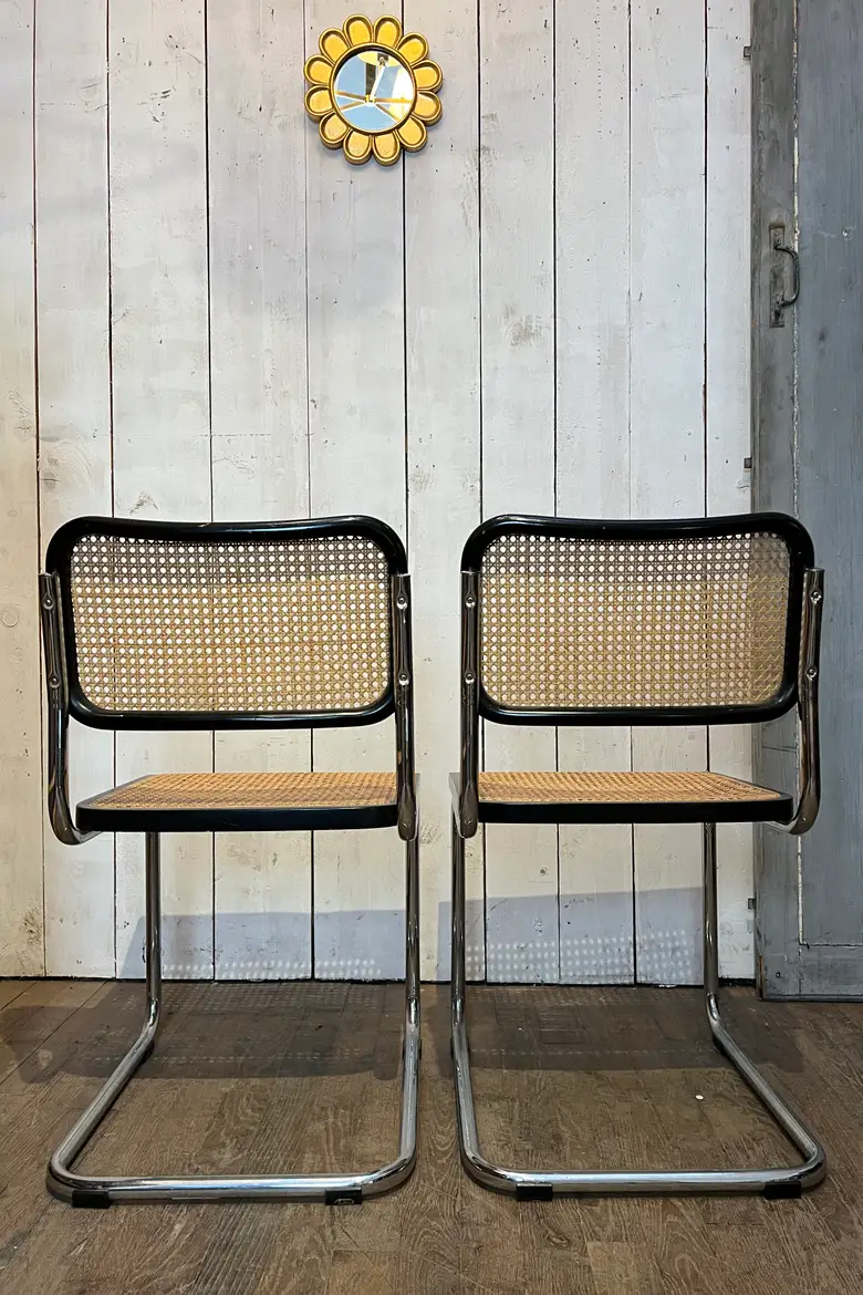 Paire de chaises Breuer Cesca B32 Années 60