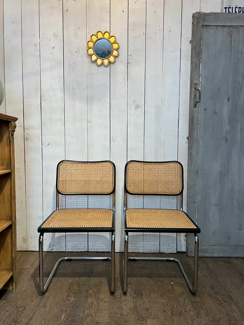 Paire de chaises Breuer Cesca B32 Années 60