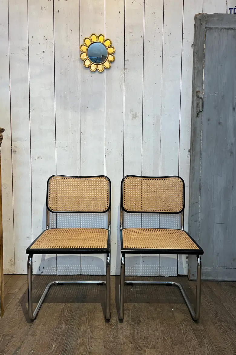 Paire de chaises Breuer Cesca B32 Années 60