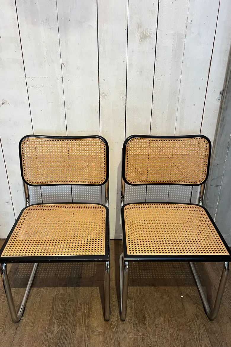 Paire de chaises Breuer Cesca B32 Années 60